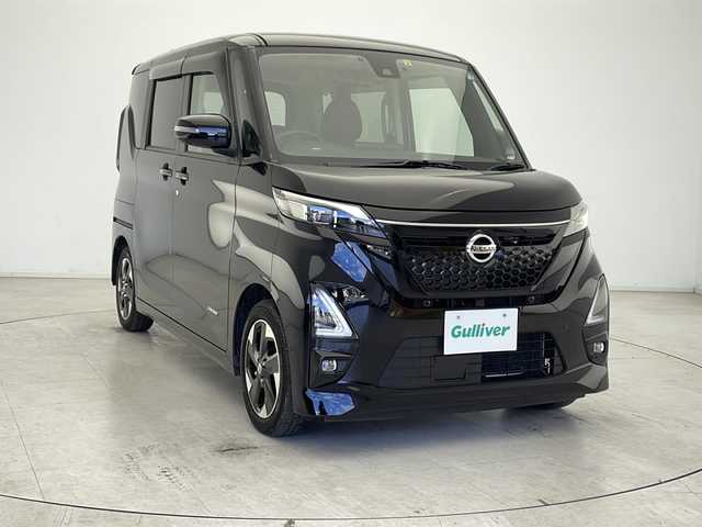 日産 ルークス HWS X アーバンクロム プロパイロットED 千葉県 2022(令4)年 2.7万km ブラック 純正ディーラーオプションナビ/BT フルセグTV CD SD/全方位カメラ/衝突軽減ブレーキ/前後コーナーセンサー/レーンキープアシスト/ロールサンシェード/両側パワースライドドア/純正フロアマット/LEDヘッドライト/オートライト/アイドリングストップ/横滑り防止/スマートキー/プッシュスタート
