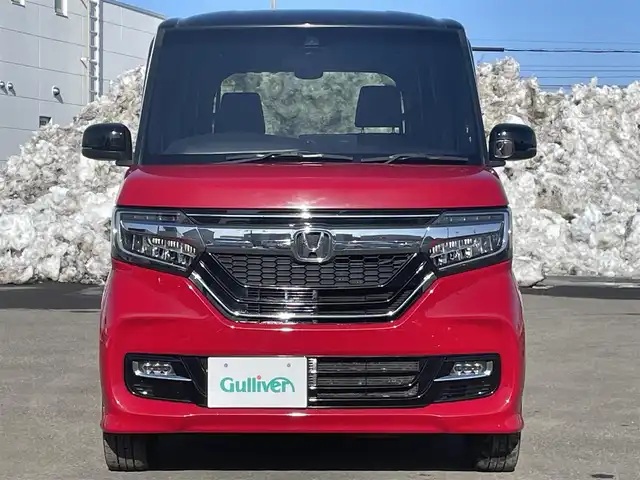 ホンダ Ｎ ＢＯＸ カスタム G L ターボ ホンダセンシング 道央・札幌 2019(令1)年 6.7万km ミラノレッド ４WD/ホンダセンシング/純正ディーラーOPナビ/CD/DVD/BT/フルセグ/衝突被害軽減ブレーキ/横滑り防止装置/アダプティブクルーズコントロール/レーンキープアシスト/リヤコーナーセンサー/バックカメラ/ビルトインETC/ECONモード/両側パワースライドドア/前席シートヒーター/ハーフレザーシート/革巻きステアリング/ステアリングリモコン/パドルシフト/USBポート/プッシュスタート/スマートキー/LEDヘッドライト/オートライト/オートハイビーム/フォグランプ/電動格納ミラー/ヒーテッドドアミラー/ウィンカーミラー/純正フロアマット/ドアバイザー