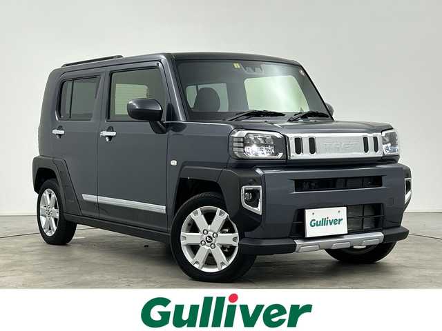 ダイハツ タフト G クロムベンチャー 三重県 2023(令5)年 0.5万km クロムグレーメタリック /7インチディスプレイオーディオ//バックカメラ//シートヒーター//ガラスルーフ//LEDヘッドライト//電動パーキングブレーキ//オートブレーキホールド//コーナーセンサー//衝突軽減ブレーキ//アイドリングストップ//パーキングアシスト//スマートキー×2//純正15インチAW