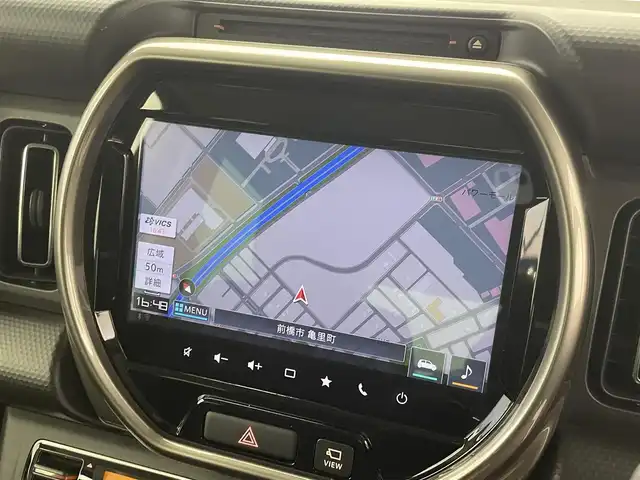 スズキ ハスラー Jスタイル Ⅱ ターボ 群馬県 2023(令5)年 1.7万km アーバンブラウンパールメタリック/ソフトベージュ2トーン スズキコネクトナビ　全方位モニター　レーダークルーズコントロール　ＬＥＤ　ハイビームアシスト　シートヒーター　純正１５インチＡＷ　ステアリングリモコン　スマートキー　コーナーセンサー　ＡＢＳ　禁煙車