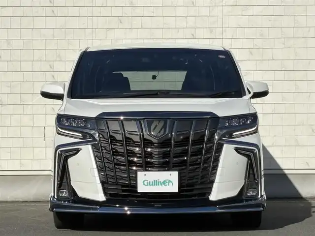トヨタ アルファード S タイプゴールドⅡ 岩手県 2022(令4)年 2.1万km ホワイトパールクリスタルシャイン 禁煙車/4WD/モデリスタフルエアロ/純正フリップダウンモニター/ディスプレイオーディオナビ/→フルセグTV/Bluetooth/FM/AM/バックカメラ/両側パワースライドドア/パワーバックドア/ローダウン（TEIN）/社外20インチAW/ハーフレザー/ステアリングスイッチ/トヨタセーフティセンス/追従型クルーズコントロール/ブラインドスポットモニター/レーンキープアシスト/衝突軽減システム/前後コーナーセンサー/横滑り防止装置/電子パーキング/オートブレーキホールド/オートライト/オートハイビーム/LEDヘッドライト/LEDフォグライト/〇プッシュスタート/〇電動格納ミラー/〇ウィンカーミラー/〇ドアバイザー/〇フロアマット/〇シガーソケット/〇USBポート/前後ドライブレコーダー/ビルトインETC/冬タイヤ社外アルミホイール車載