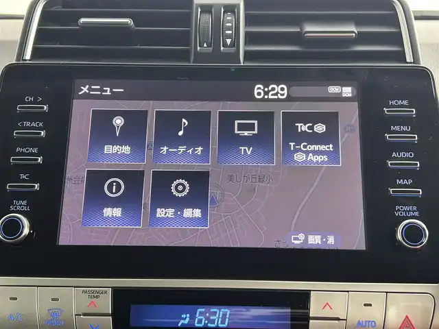 トヨタ ランドクルーザー プラド TX Lパッケージ ブラックED 道央・札幌 2020(令2)年 1万km ブラック ・４ＷＤ/・衝突軽減/・純正ナビ/・BT/USB/フルセグTV/・全方位カメラ/・ＥＴＣ2.0/・RSA/・BSM/・PCS/・アダプティブクルーズコントロール/・レーンキープアシスト/・ダウンヒルアシスト/・シートヒーター/・シートエアコン/・本革シート/・パワーシート/・ドライブレコーダー/・ＬＥＤヘッドライト/・オートライト/・オートマチックハイビーム/・フォグランプ/・プッシュスタート/・スマートキー/・３列シート/・電動格納サードシート/・パワーステアリング/・パワーウィンドウ/・コーナーセンサー/・純正フロアマット/・ルーフレール/・純正アルミホイール/・ドアバイザー