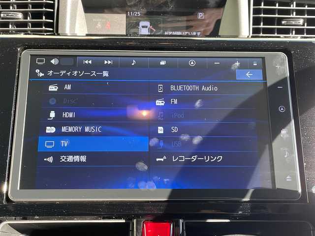 トヨタ ルーミー カスタムG 大阪府 2024(令6)年 0.2万km ブラックマイカメタリック/パールホワイト2トーン ワンオーナー/9型ナビ フルセグTV/CD DVD BT HDMI USB/全方位カメラ/2.0ETC/両側パワースライドドア/シートヒーター/コーナーセンサー/前後ドラレコ/衝突被害軽減ブレーキ/レーダークルーズコントロール/レーンアシスト/オートマチックハイビーム/LEDオートヘッドライト/フォグライト/横滑り防止/スマートキー/保証書 取説/禁煙車