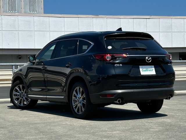 マツダ ＣＸ－８ XD Lパッケージ 静岡県 2022(令4)年 2.5万km ジェットブラックマイカ ６人乗り/純正１０．２５ＳＤナビ/フルセグＴＶ/３６０カメラ/ＢＯＳＥサウンド/レーダークルーズ/電動リアゲート/赤本革シート/パーキングセンサー/ETC/前後席シートヒーター/運転席電動シート/電動シート/ＢＳＭ/ＨＵＤ/ルーフレール/純正１９ＡＷ