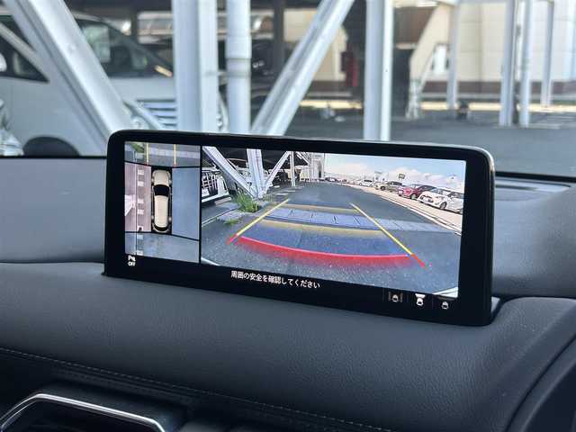 マツダ ＣＸ－８ XD Lパッケージ 静岡県 2022(令4)年 2.5万km ジェットブラックマイカ ６人乗り/純正１０．２５ＳＤナビ/フルセグＴＶ/３６０カメラ/ＢＯＳＥサウンド/レーダークルーズ/電動リアゲート/赤本革シート/パーキングセンサー/ETC/前後席シートヒーター/運転席電動シート/電動シート/ＢＳＭ/ＨＵＤ/ルーフレール/純正１９ＡＷ