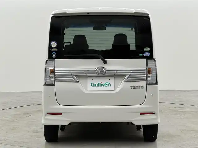 ダイハツ タント カスタム X トップED SAⅡ 福岡県 2016(平28)年 6.6万km パールホワイトⅢ 社外ナビ（フルセグＴＶ）　/ＥＴＣ　/衝突軽減ブレーキ　/横滑り防止装置　/アイドリングストップ　/片側電動スライドドア　/プッシュスタート　/電動格納式ドアミラー　/ハーフレザー　/純正１４インチＡＷ　/ＬＥＤライト