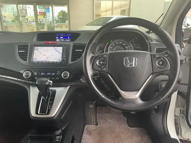 ホンダ ＣＲ－Ｖ 24G 茨城県 2012(平24)年 9.1万km ホワイトオーキッドパール 純正ナビ/テレビキャンセラー/ETC/パドルシフト/クルーズコントロール/エンジンスターター/電格ミラー/純正フロアマット