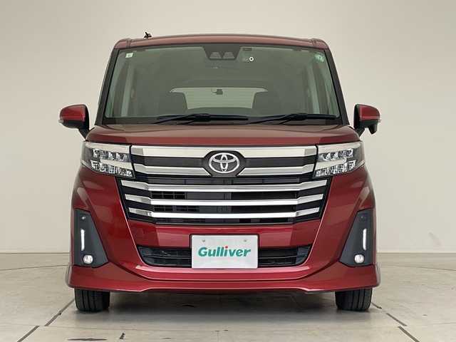 トヨタ ルーミー カスタムG 愛知県 2021(令3)年 3.7万km ファイアークォーツレッドM トヨタセーフティセンス/純正ナビ　SDカードなし/両側パワースライドドア/クルーズコントロール/バックカメラ/コーナーセンサー/純正アルミホイール/LEDヘッドライト/オートマチックハイビーム/ドライブレコーダー/衝突軽減システム/フルセグ/CD DVD/Bluetooth/ステアリングスイッチ/スマートキー/プッシュスタート