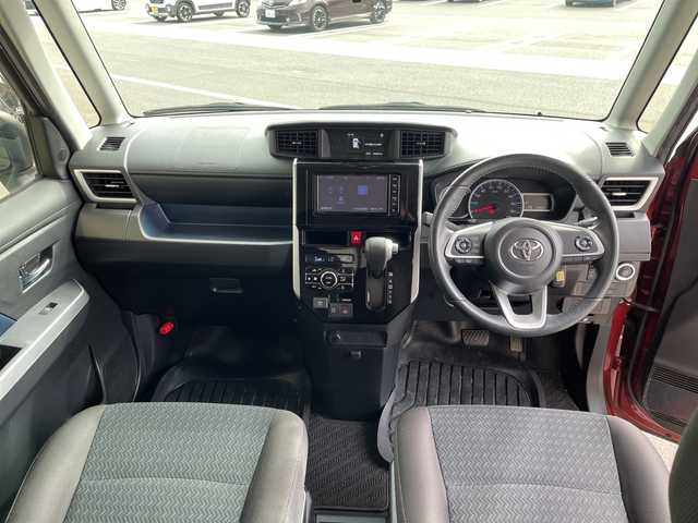 トヨタ ルーミー カスタムG 愛知県 2021(令3)年 3.7万km ファイアークォーツレッドM トヨタセーフティセンス/純正ナビ　SDカードなし/両側パワースライドドア/クルーズコントロール/バックカメラ/コーナーセンサー/純正アルミホイール/LEDヘッドライト/オートマチックハイビーム/ドライブレコーダー/衝突軽減システム/フルセグ/CD DVD/Bluetooth/ステアリングスイッチ/スマートキー/プッシュスタート