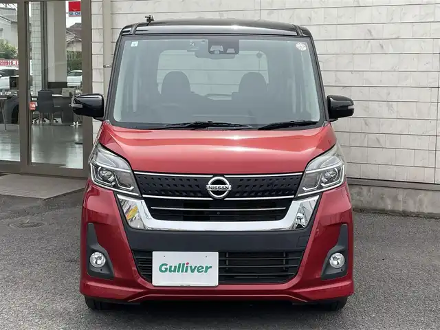日産 デイズ ルークス ハイウェイスターX 大分県 2017(平29)年 6.1万km スパークリングレッド/ブラック 純正メモリナビ MM316D-W/【フルセグ/DVD/BTオーディオ】/全方位カメラ/左後パワースライドドア/純正14インチアルミホイール/ドライブレコーダー/衝突被害軽減システム/ETC/LEDヘッドライト/フォグランプ/オートライト/オートマチックハイビーム/レザーステアリング/チルトステアリング/運転席シートリフター/横滑り防止装置/エンジンプッシュスタート/アイドリングストップ/リアプライバシーガラス/ドアバイザー/フロアマット/電動格納ミラー/Wエアバッグ/ABS/スマートキー×2/車両取説/ナビ取説