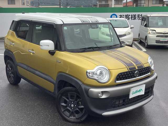 スズキ クロスビー HYBRID MZ 岡山県 2019(平31)年 5.7万km ラッシュイエローメタリック/ホワイト 2トーンルーフ 純正メモリーナビ/フルセグ/バックカメラ/Bluetooth/ビルトインETC/4WD/D/N席シートヒーター/ドライブレコーダー/スマートキー×2/プッシュスタート/パドルシフト/アイドリングストップ/クルーズコントロール/衝突被害軽減ブレーキ/レーンキープアシスト/コーナーセンサー