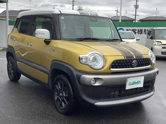 スズキ クロスビー HYBRID MZ 岡山県 2019(平31)年 5.7万km ラッシュイエローメタリック/ホワイト 2トーンルーフ 純正メモリーナビ/フルセグ/バックカメラ/Bluetooth/ビルトインETC/4WD/D/N席シートヒーター/ドライブレコーダー/スマートキー×2/プッシュスタート/パドルシフト/アイドリングストップ/クルーズコントロール/衝突被害軽減ブレーキ/レーンキープアシスト/コーナーセンサー
