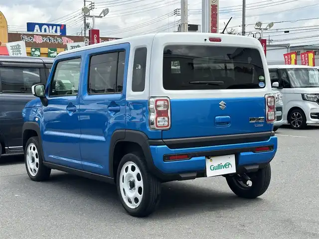 スズキ ハスラー HYBRID G 群馬県 2020(令2)年 2.9万km ブリスクブルーメタリック/ホワイト2トーンルーフ ナビ/TV/ETC/後カメラ/ドラレコ/温シート/スマートキー/アイドリングストップ/Bluetooth/CD/社外フロアマット/ABS/横滑り防止装置/レーンキープアシスト/盗難防止装置/オートライト/ハロゲン/エアバックW＋サイド/衝突被害軽減システム