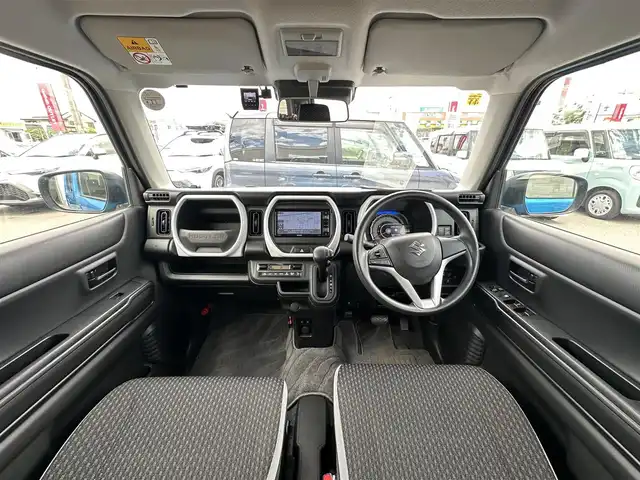 スズキ ハスラー HYBRID G 群馬県 2020(令2)年 2.9万km ブリスクブルーメタリック/ホワイト2トーンルーフ ナビ/TV/ETC/後カメラ/ドラレコ/温シート/スマートキー/アイドリングストップ/Bluetooth/CD/社外フロアマット/ABS/横滑り防止装置/レーンキープアシスト/盗難防止装置/オートライト/ハロゲン/エアバックW＋サイド/衝突被害軽減システム