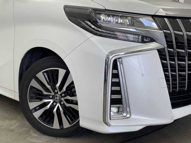 トヨタ アルファード 新潟県 2019(令1)年 2.6万km パール 9インチ大画面ナビ（Bluetooth/CD/フルセグTV/SD）/トヨタセーフティセンス/パワーステアリング/パワーウィンドウ/スマートキー/WAC/純正ビルトインETC2.0/純正AW(235/50/R18)/電動リアゲート/3眼LEDヘッドライト/D席＋N席シートヒーター/シートベンチレーション/パワーステアリング/社外前後ドラレコ（CELLSTAR CSD-790FHG）