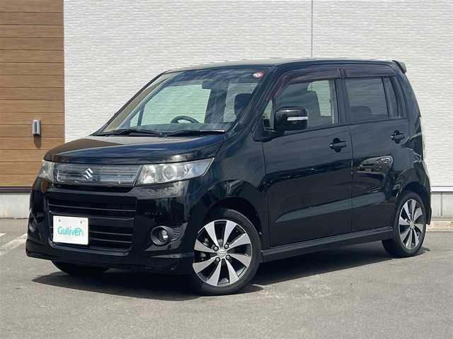 スズキ ワゴンＲ スティングレー リミテッドⅡ 秋田県 2012(平24)年 11.9万km スパークブラックパール ４WD/社外ナビ/ワンセグ/純正アルミ/スマートキー/運転席シートヒーター/プッシュスタート/ETC/純正フロアマット/純正ドアバイザー/オートライト/オートエアコン/パワーステアリング/パワーウィンドウ/電動格納ウィンカーミラー/盗難防止装置/保証書/取扱説明書/記録簿