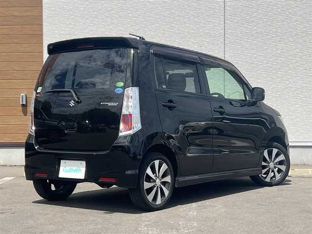 スズキ ワゴンＲ スティングレー リミテッドⅡ 秋田県 2012(平24)年 11.9万km スパークブラックパール ４WD/社外ナビ/ワンセグ/純正アルミ/スマートキー/運転席シートヒーター/プッシュスタート/ETC/純正フロアマット/純正ドアバイザー/オートライト/オートエアコン/パワーステアリング/パワーウィンドウ/電動格納ウィンカーミラー/盗難防止装置/保証書/取扱説明書/記録簿