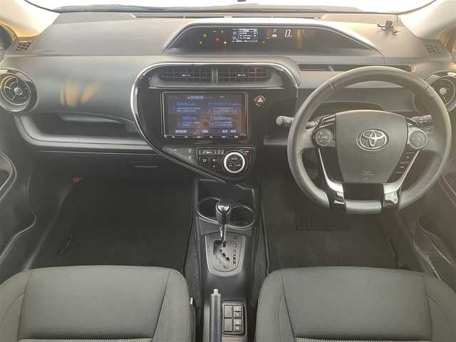 トヨタ アクア S スタイルブラック 愛知県 2018(平30)年 2.4万km ダークブルーマイカ 純正9型SDナビ/（フルセグTV/CD/DVD/BT/SD/FM/AM）/バックカメラ　/前後ドラレコ　/ＥＴＣ　/トヨタセーフティセンス/・クリアランスソナー　/・先行車発進　/・パーキングサポートブレーキ　/・衝突軽減システム　/・オートマチックハイビーム　/・レーンアシスト　/ドアバイザー　/ステアリングリモコン/純正フロアマット/純正LEDヘッドライト/フォグランプ