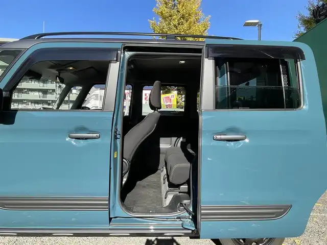 スズキ スペーシア ギア HYBRID XZターボ 岡山県 2021(令3)年 2.7万km デニムブルー ガンメタリック 2トーン 全方位モニター用カメラパッケージ/・アラウンドビューモニター/・ヘッドアップディスプレイ/ワンオーナー/純正SDナビ【CN-RZ866】/（フルセグ/BTオーディオ/DVD）/セーフティサポート/・アダクティブクルーズコントロール/・車線逸脱警報機能/・デュアルカメラブレーキサポート/ターボ/両側パワースライドドア/前席シートヒーター/ETC/ドライブレコーダー前後/取扱説明書/保証書/スペアキー×1