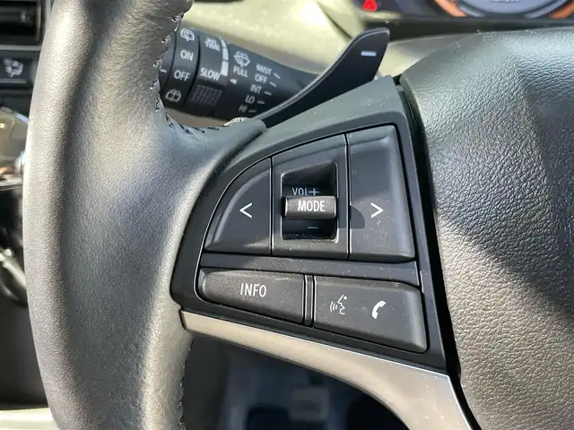 スズキ スペーシア ギア HYBRID XZターボ 岡山県 2021(令3)年 2.7万km デニムブルー ガンメタリック 2トーン 全方位モニター用カメラパッケージ/・アラウンドビューモニター/・ヘッドアップディスプレイ/ワンオーナー/純正SDナビ【CN-RZ866】/（フルセグ/BTオーディオ/DVD）/セーフティサポート/・アダクティブクルーズコントロール/・車線逸脱警報機能/・デュアルカメラブレーキサポート/ターボ/両側パワースライドドア/前席シートヒーター/ETC/ドライブレコーダー前後/取扱説明書/保証書/スペアキー×1