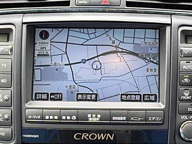トヨタ クラウン アスリート Gパッケージ 岐阜県 2005(平17)年 8.7万km ホワイトパールクリスタルシャイン メモリナビ/バックカメラ/ドアバイザー/プッシュスタート/ETC