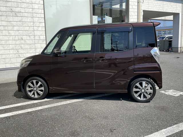 三菱 ｅＫスペース カスタムT e－アシスト 埼玉県 2015(平27)年 4.9万km ショコラブラウンP 衝突軽減ブレーキ/純正SDナビ/　【Bluetooth/フルセグTV/DVD/CD】/バックカメラ/両側パワースライド/社外ドライブレコーダー/スマートキー/スペアキー×1/スタッドレスタイヤ車載/純正フロアマット/ETC