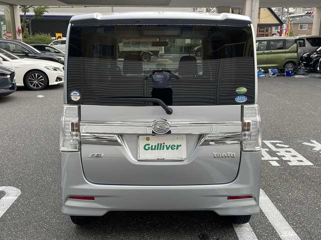 ダイハツ タント カスタム X SA 広島県 2014(平26)年 2.9万km ブライトシルバーメタリック /登録時走行距離/　　　　　　　28130キロ/社外ナビ/バックカメラ/地デジ/左後パワースライドドア/オートライト/ETC/新車時整備手帳/　　【保証書】/取扱説明書/
