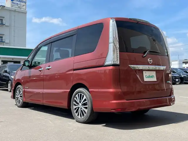 日産 セレナ ハイウェイS G S HV Aセーフ 兵庫県 2014(平26)年 3.9万km プレミアムディープコーラルM 純正ナビ/ドライブレコーダー一体型ルームミラー/ETC/クルーズコントロール/アイドリングストップ/ヒルスタートアシスタント/アラウンドビューモニター/フロント/バックソナー/エマージェンシーブレーキ/LDW(車線逸脱警報)/踏み間違い衝突防止アシスト/ふらつき警報/パワースライドドア(運転席側/助手席側)/ハロゲンヘッドランプ/オートライト/フロントフォグランプ/ボディ同色電動格納ドアミラー/ウィンカーミラー/革巻きステアリングホイール/SRSエアバック(運転席/助手席)/プラズマクラスター付オートエアコン/リアオートエアコン/ブラックジャガード織物/トリコットコンビシート/折りたたみ格納式パーソナルテーブル(2列目)/インテリジェントキー/プッシュエンジンスターター