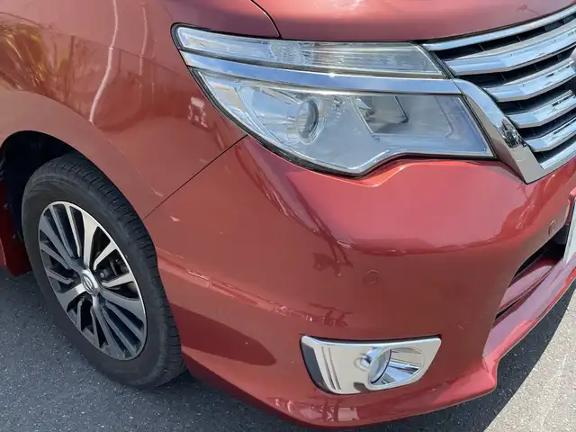 日産 セレナ ハイウェイS G S HV Aセーフ 兵庫県 2014(平26)年 3.9万km プレミアムディープコーラルM 純正ナビ/ドライブレコーダー一体型ルームミラー/ETC/クルーズコントロール/アイドリングストップ/ヒルスタートアシスタント/アラウンドビューモニター/フロント/バックソナー/エマージェンシーブレーキ/LDW(車線逸脱警報)/踏み間違い衝突防止アシスト/ふらつき警報/パワースライドドア(運転席側/助手席側)/ハロゲンヘッドランプ/オートライト/フロントフォグランプ/ボディ同色電動格納ドアミラー/ウィンカーミラー/革巻きステアリングホイール/SRSエアバック(運転席/助手席)/プラズマクラスター付オートエアコン/リアオートエアコン/ブラックジャガード織物/トリコットコンビシート/折りたたみ格納式パーソナルテーブル(2列目)/インテリジェントキー/プッシュエンジンスターター