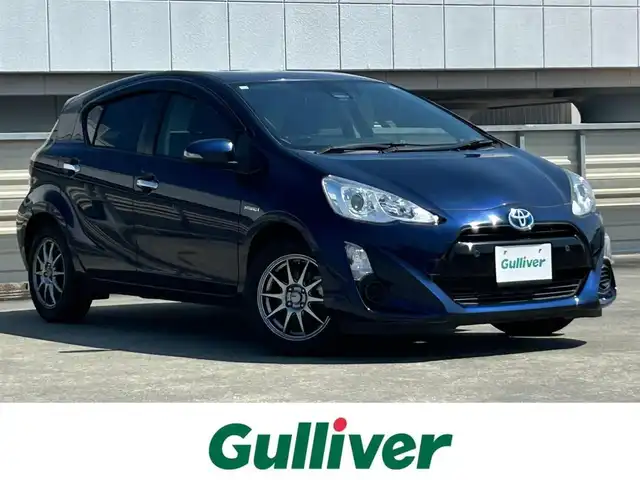 トヨタ アクア S スタイルブラック 静岡県 2016(平28)年 3.1万km ダークブルーマイカ 特別仕様車/トヨタセーフティセンス/純正ＳＤナビ/ＢＴオーディオ/フルセグＴＶ/ドラレコ/ＥＴＣ/純正フロアマット/プッシュスタート/スマートキー/プロジェクター式ハロゲンヘッドライト/LDA/オートハイビーム/コーナーセンサー/社外１５ＡＷ
