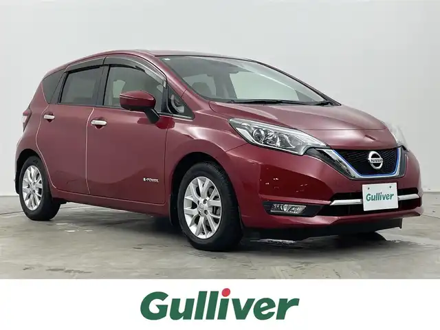 日産 ノート e－パワー メダリスト 埼玉県 2016(平28)年 1.3万km ガーネットレッド 純正SDナビ/ CD DVD フルセグTV Bluetooth/アラウンドビューモニター/デジタルインナーミラー/エマージェンシーブレーキ/レーンキープアシスト/ドライブレコーダー/LEDオートライト/ETC/純正アルミホイール/スマートキー