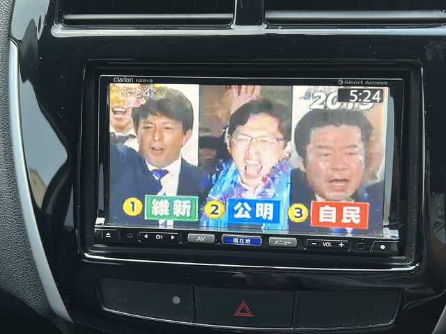 三菱 ＲＶＲ G 大阪府 2010(平22)年 9.2万km アメジストブラック 社外メモリナビ（NX613）/・TV/DVD/CD/FM/AM/Bluetooth/ETC/前後ドライブレコーダー/クルーズコントロール/革巻きステアリング/パドルシフト/HIDヘッドライト/オートライト/オートエアコン/プッシュスタート/スマートキー×1/12V電源/純正17インチアルミホイール/純正フロアマット/保証書