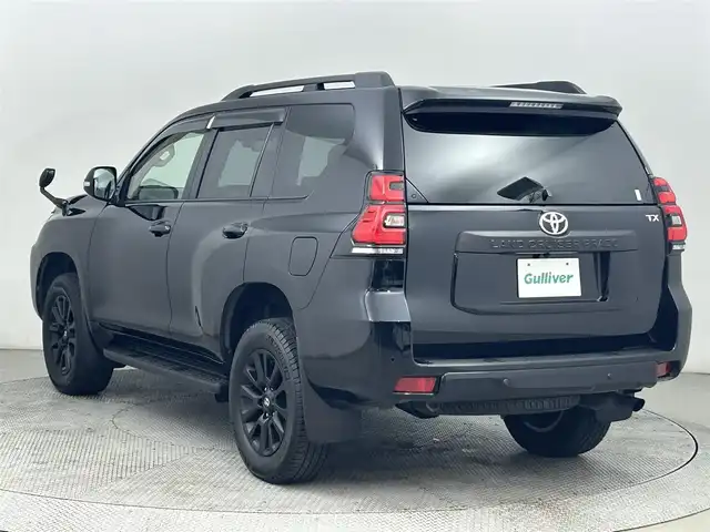トヨタ ランドクルーザー プラド TX Lパッケージ マットブラED 道央・札幌 2022(令4)年 3.1万km アティチュードブラックマイカ ・４WD/・サンルーフ/・純正ナビ/　CD/DVD/SD/BT/フルセグ/・バックカメラ/・ビルトインETC/・純正前方ドライブレコーダー/・トヨタセーフティセンス/・プリクラッシュセーフティ/・レーンディパーチャーアラート/・レーダークルーズコントロール/・クリアランスソナー/・オートハイビーム/・ベージュレザーシート/・パワーシート/・シートヒーター/・シートベンチレーション/・LEDヘッドライト/・フォグライト/・オートライト/・純正フロアマット/・ドアバイザー/・ルーフレール/・純正18インチAW