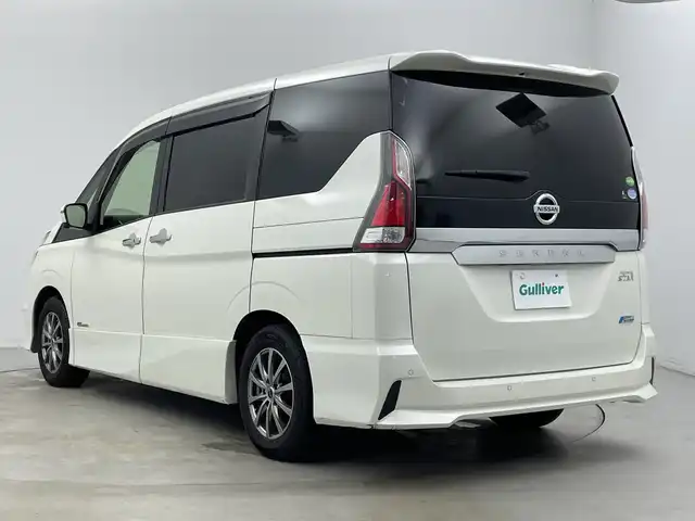 日産 セレナ ハイウェイスター Vセレクション 新潟県 2017(平29)年 9.5万km ブリリアントホワイトパール 両側パワースライドドア/左側ハンズフリードア/純正ナビ（Bluetooth・USB・CD・DVD・Blu-ray）/アラウンドビューモニター /プロパイロット　/追従クルーズコントロール/レーンキープアシスト　/前後コーナーセンサー　/パーキングアシスト　/アイドリングストップ/衝突被害軽減システム　/LEDオートライト　/純正ビルトインETC　/前方ドライブレコーダー/社外１５インチアルミホイール/スマートキー/保証書/取扱説明書