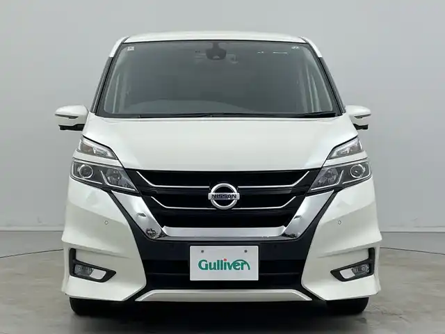日産 セレナ ハイウェイスター Vセレクション 新潟県 2017(平29)年 9.5万km ブリリアントホワイトパール 両側パワースライドドア/左側ハンズフリードア/純正ナビ（Bluetooth・USB・CD・DVD・Blu-ray）/アラウンドビューモニター /プロパイロット　/追従クルーズコントロール/レーンキープアシスト　/前後コーナーセンサー　/パーキングアシスト　/アイドリングストップ/衝突被害軽減システム　/LEDオートライト　/純正ビルトインETC　/前方ドライブレコーダー/社外１５インチアルミホイール/スマートキー/保証書/取扱説明書