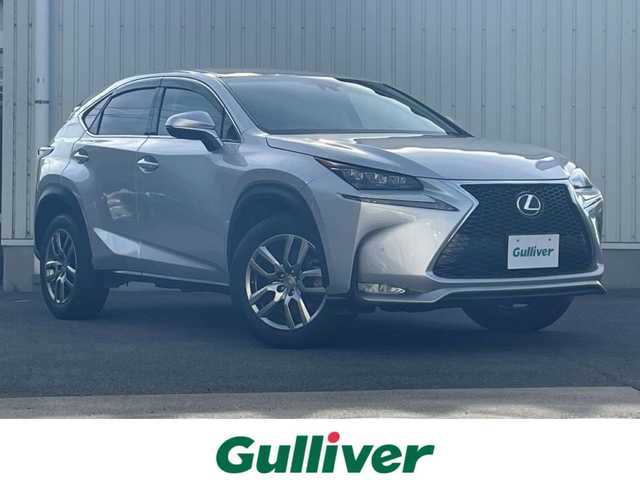 レクサス ＮＸ 200t バージョンL 山形県 2014(平26)年 6.1万km プラチナムシルバーメタリック 純正SDナビ/　　【CD DVD BD BT フルセグ USB AUX MSV】/全周囲カメラ/電動リアゲート/クルーズコントロール/LEDオートヘッドライト/茶革シート/パワーシート/シートエアコン/シートヒーター/ドライブレコーダー/アイドリングストップ/コーナーセンサー/ステアリングスイッチ/パドルシフト/ステアリングヒーター/IC付ターボ/電動格納ウィンカーミラー/BSM/フォグランプ/スマートキー×2/カードキー/ETC2.0