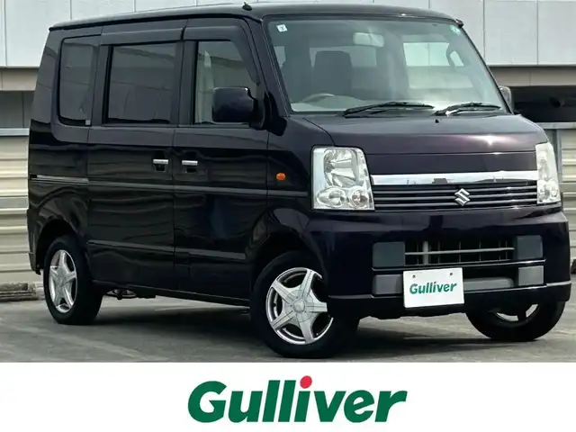 スズキ エブリィ ワゴン JPターボ 静岡県 2013(平25)年 7.9万km ミステリアスバイオレットパール 社外7インチナビ/（FM/AM/CD）/ベンチシート/純正フロアマット/両側スライドドア/エアバッグ/キセノンヘッドライト