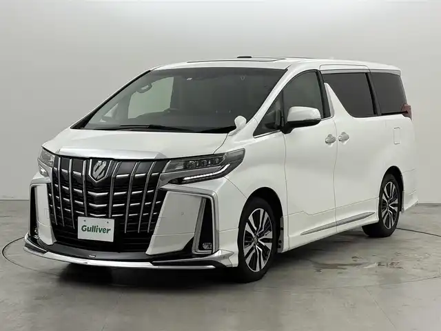 トヨタ アルファード S Cパッケージ 福岡県 2022(令4)年 4.1万km ホワイトパールクリスタルシャイン ツインムーンルーフ　/モデリスタエアロ　/純正ナビ／フルセグTV　/バックカメラ　/デジタルルームミラー　/ビルトインETC２．０　/ドライブレコーダー　/トヨタセーフティセンス　/レーダークルーズコントロール　/コーナーセンサー　/衝突軽減ブレーキ　/レーンキープ　/ブラインドスポットモニター　/アクセル踏み間違い防止　/オートマチックハイビーム　/ＭＴモード付ＡＴ　/両側電動スライドドア　/シートベンチレーション／ヒーター　/ステアリングヒーター　/シートメモリー付きパワーシート　/パワーバックドア/３眼LED