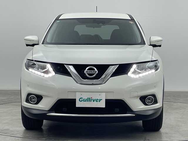 日産 エクストレイル 20X エマージェンシーブレーキ 群馬県 2014(平26)年 13.6万km ブリリアントホワイトパール 純正ナビ　全周囲カメラ　パートタイム４ＷＤ　シートヒーター　クルーズコントロール　純正ビルトインＥＴＣ　革巻きステアリング　ＬＥＤライト　オートライト　スマートキー　フォグランプ　プッシュスタート