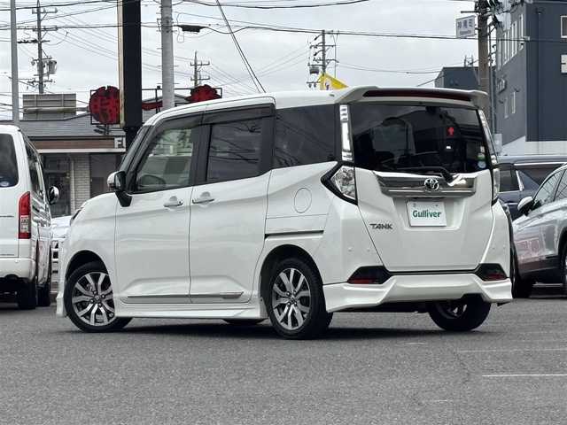 トヨタ タンク カスタムG－T 愛知県 2019(令1)年 3万km パールホワイトⅢ /禁煙//モデリスタエアロ（フロント・サイド・リアアンダー）//アルパイン9インチナビ//CD/DVD/BT/フルセグ/USB/HDMI/MSV//バックカメラ//パノラミックビューモニター//純正15AW//ドライブレコーダー//ビルトインETC//両側パワースライドドア//クルーズコントロール//PCS/LDA//コーナーセンサー（前後）//横滑り防止装置//アイドリングストップ//LEDオートライト//LEDフォグランプ//オートマチックハイビーム//オートリトラウィンカーミラー//LEDルームランプ//革巻きステアリング//ステアリングスイッチ//純正フロアマット//純正ドアバイザー//スペアスマートキー//新車時保証書//取扱説明書//ディーラー記録簿//R1/R2/R3/R4///記録簿//R4/R6/R7//////////////////////////