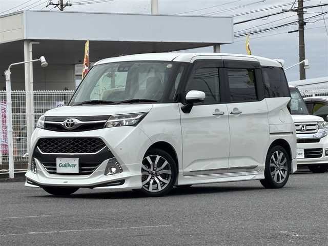 トヨタ タンク カスタムG－T 愛知県 2019(令1)年 3万km パールホワイトⅢ /禁煙//モデリスタエアロ（フロント・サイド・リアアンダー）//アルパイン9インチナビ//CD/DVD/BT/フルセグ/USB/HDMI/MSV//バックカメラ//パノラミックビューモニター//純正15AW//ドライブレコーダー//ビルトインETC//両側パワースライドドア//クルーズコントロール//PCS/LDA//コーナーセンサー（前後）//横滑り防止装置//アイドリングストップ//LEDオートライト//LEDフォグランプ//オートマチックハイビーム//オートリトラウィンカーミラー//LEDルームランプ//革巻きステアリング//ステアリングスイッチ//純正フロアマット//純正ドアバイザー//スペアスマートキー//新車時保証書//取扱説明書//ディーラー記録簿//R1/R2/R3/R4///記録簿//R4/R6/R7//////////////////////////