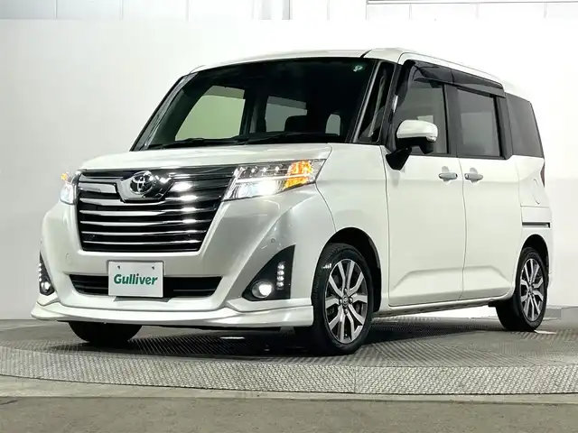 トヨタ ルーミー カスタムG－T 大阪府 2020(令2)年 3万km パールホワイトⅢ 純正ナビTV バックカメラ クルーズコントロール 衝突軽減ブレーキ レーンアシスト シートヒーター スマートキー プッシュスタート 両側パワースライドドア LEDヘッドライト ETC