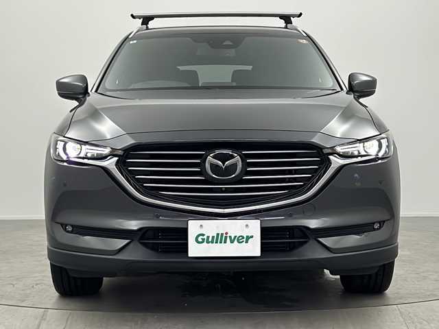 マツダ ＣＸ－８ XD Lパッケージ 大阪府 2018(平30)年 5.8万km マシーングレープレミアムM 純正ナビ　（ＣＤ　ＤＶＤ　ＳＤ　ＵＳＢ　ＢＴ　フルセグＴＶ）　/ＥＴＣ/レーダークルーズコントロール　/衝突軽減ブレーキ　/車線逸脱防止装置/全方位カメラ/BOSEプレミアムサウンド/ＥＴＣ　/前後コーナーセンサー　/ルーフキャリア　/前席・2列席シートヒーター/ステアリングヒーター/オートLEDヘッドライト/オートハイビーム/HUD/スマートキー/スペアキーあり/純正フロアマット