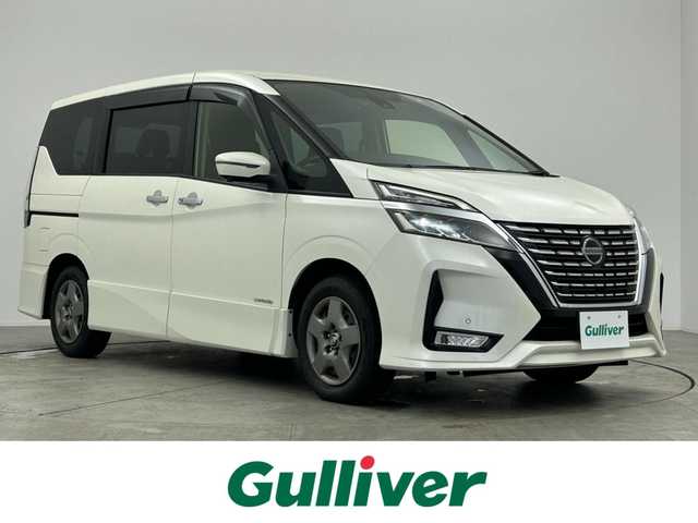 日産 セレナ ハイウェイスター V 愛知県 2020(令2)年 6.3万km ブリリアントホワイトパール 純正ナビ/（CD/ラジオ/BT/フルセグ）/デジタルインナーミラー/全方位モニター/ETC/プロパイロット/ブラインドスポットモニター/衝突防止システム/車線逸脱抑制/オートライト/オートハイビーム/フォグランプ/アイドリングストップ/両側パワースライドドア/ドアバイザー/スタッドレスタイヤ4本車載