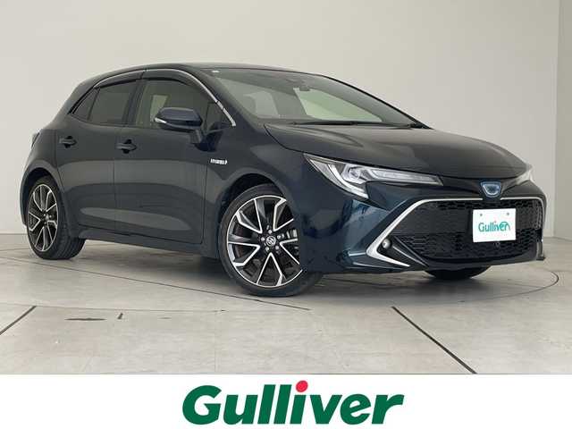 トヨタ カローラ スポーツ ハイブリッドG Z 愛知県 2019(平31)年 3.7万km ブラッキッシュアゲハガラスフレーク 純正ナビ　SDカードなし/レーダークルーズコントロール/バックカメラ/コーナーセンサー/純正アルミホイール/ブラインドスポットモニター/LEDヘッドライト/オートマチックハイビーム/ドライブレコーダー/ETC/衝突軽減システム/フルセグ/ＣＤ/Bluetooth/ステアリングスイッチ/スマートキー/プッシュスタート