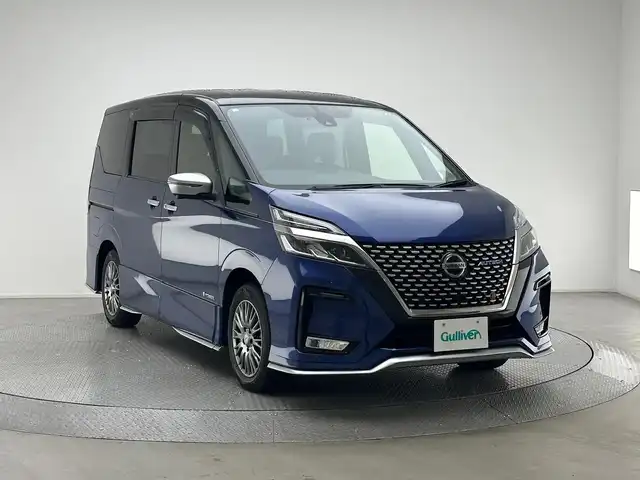 日産 セレナ e-パワー オーテック セーフティPKG 兵庫県 2020(令2)年 1.1万km 青Ⅱ 純正SDナビ(CD/DVD/フルセグ/Bluetooth)/アラウンドビューモニター/プロパイロット/両側パワースライドドア/電子パーキングブレーキ/ブレーキホールド/オートライト/LEDヘッドライト/LEDフォグライト/スタッドレスタイヤ積込/コーナーセンサー/レーンキープアシスト/純正16インチアルミホイール/純正フロアマット/スペアキー