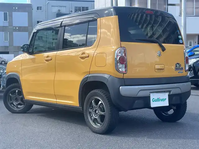スズキ ハスラー X 島根県 2017(平29)年 12.9万km アクティブイエロー/ブラック2トーンルーフ 社外メモリナビ　/フルセグＴＶ　/ＤＶＤ再生　/Ｂｌｕｅｔｏｏｔｈ　/ＥＴＣ　/後席用モニター　/レーンキープ　/衝突軽減システム　/盗難防止装置　/アイドリングストップ/前席シートヒーター　/純正ＨＩＤライト　/純正フォグランプ/オートライト　/純正フロアマット/社外１４インチアルミホイール
