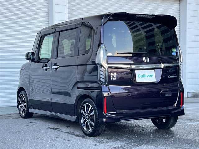 ホンダ Ｎ ＢＯＸ カスタム G L ホンダセンシング 高知県 2018(平30)年 4.7万km プレミアムベルベットパープル・パール 純正ナビ/　Bluetooth/フルセグ/　CD/DVD/AM/FM/ホンダセンシング/バックカメラ/クルーズコントロール/ドライブレコーダー/ビルトインETC/ベンチシート/プッシュスタート/スマートキー/両側パワースライドドア/純正フロアマット/純正14インチアルミホイール/LEDヘッドライト/コーナーセンサー/オートマチックハイビーム/オートライト/衝突被害軽減ブレーキ/盗難防止装置/保証書/記録簿/取扱説明書