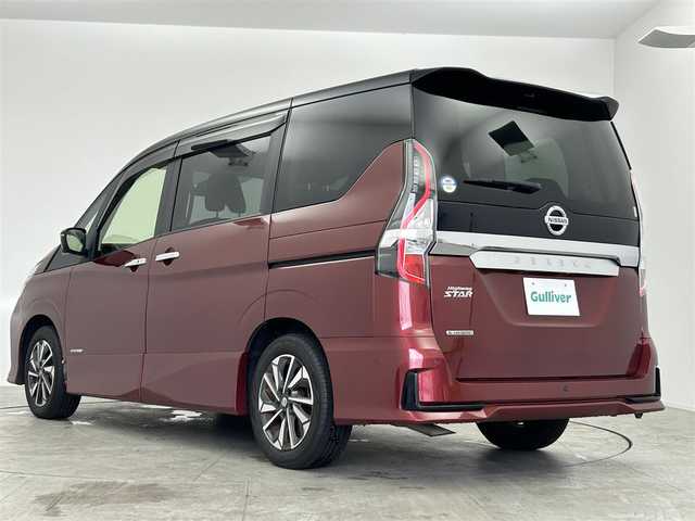 日産 セレナ ハイウェイスター V 愛知県 2022(令4)年 4万km マルーンレッド 2トーン 純正10インチナビ/　　・CD/DVD/フルセグ/BT/アラウンドビューモニター/デジタルインナーミラー/ドライブレコーダー/純正後席11インチフリップダウンモニター/ETC/ステアリングリモコン/プロパイロット/エマージェンシーブレーキ/オートブレーキホールド/後方車両検知機能/後側方衝突防止システム/車線逸脱防止警報機能/両側パワースライドドア/ハンズフリーオートスライド/デュアルバックドア/純正16インチアルミホイール/LEDヘッドライト/フォグランプ/社外AWスタッドレスタイヤセット積み込み/取扱説明書/保証書/スペアキー