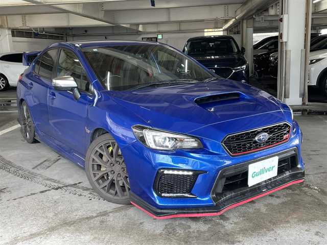 スバル ＷＲＸ ＳＴＩ STI タイプS 島根県 2018(平30)年 6.3万km WRブルーパール アドバンスドセーフティパッケージ/　・スバルリアビークルディテクション/　・車線変更支援/　・後退時支援/　・サイドビューモニター/大型リアスポイラー/ハーフレザーシート/パワーシート/純正ダイアトーンナビ/　(AM/FM/CD/DVD/TV/SD/Bluetooth/USB)/フルセグTV/バックカメラ/LEDヘッドライト/オートライト/STIアルミホイール19インチ/スマートキー/プッシュスタート/ETC